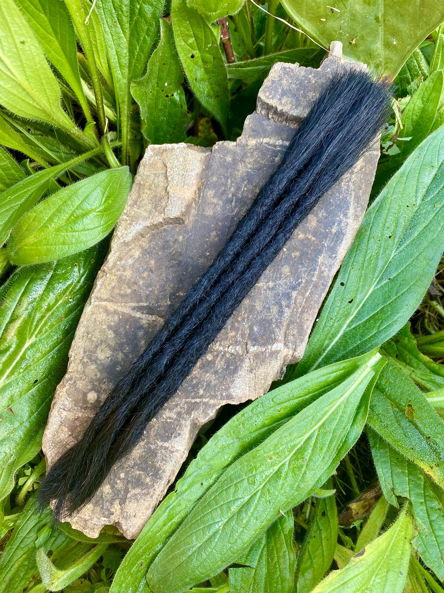 10 European Human Hair Dreadlocks in Natural Black #1A