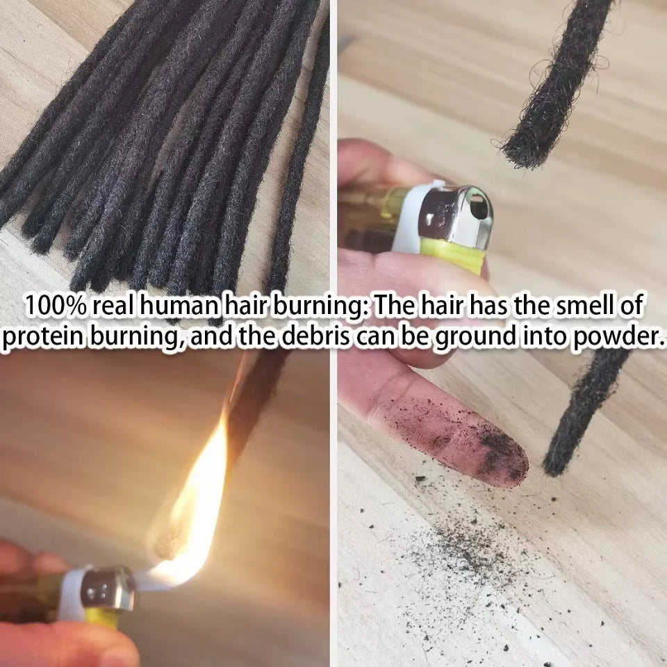 Dreadlocks Virgin Human Loc Extensions 0.6 cm Kinky