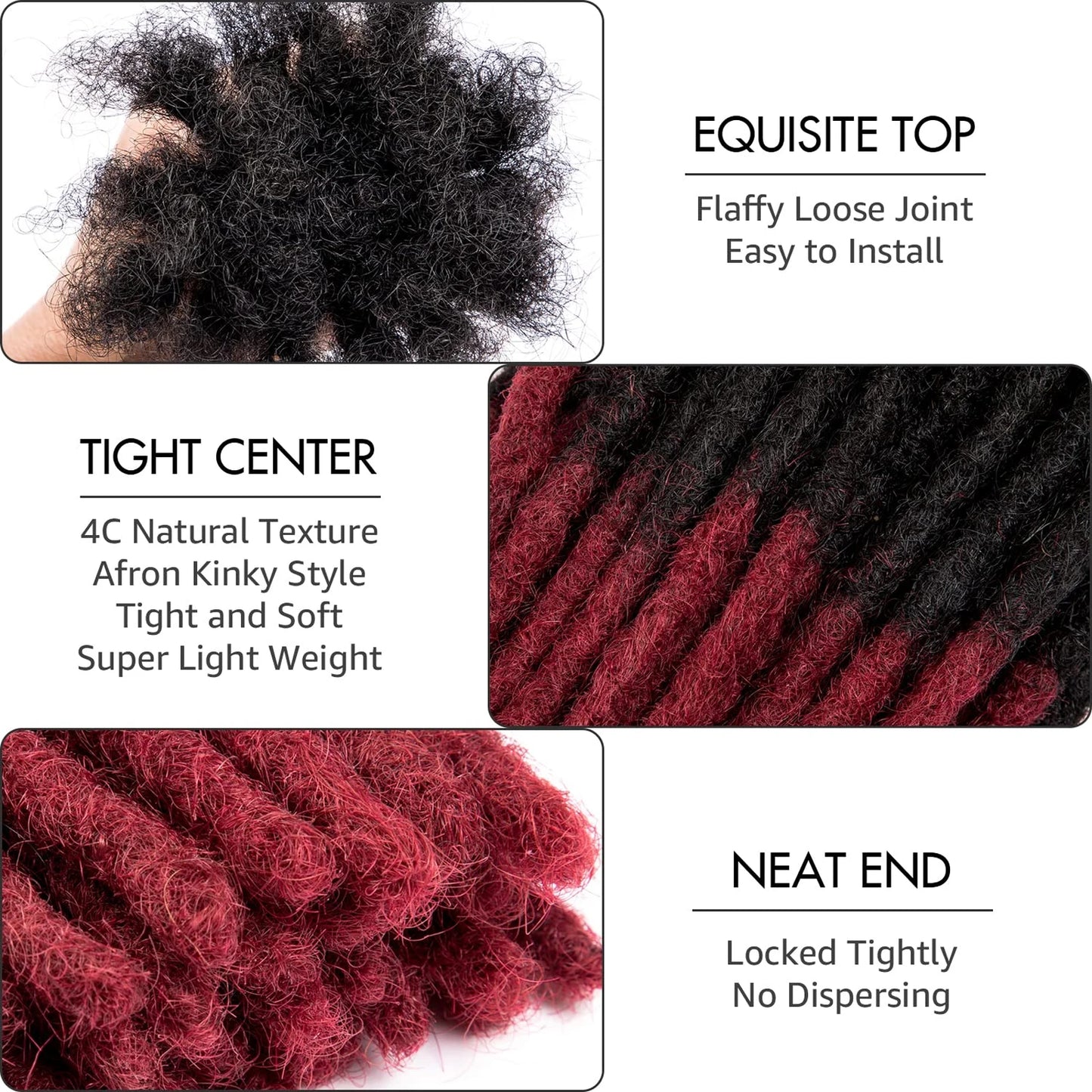 100 % Real Human Dreadlocks Extensions