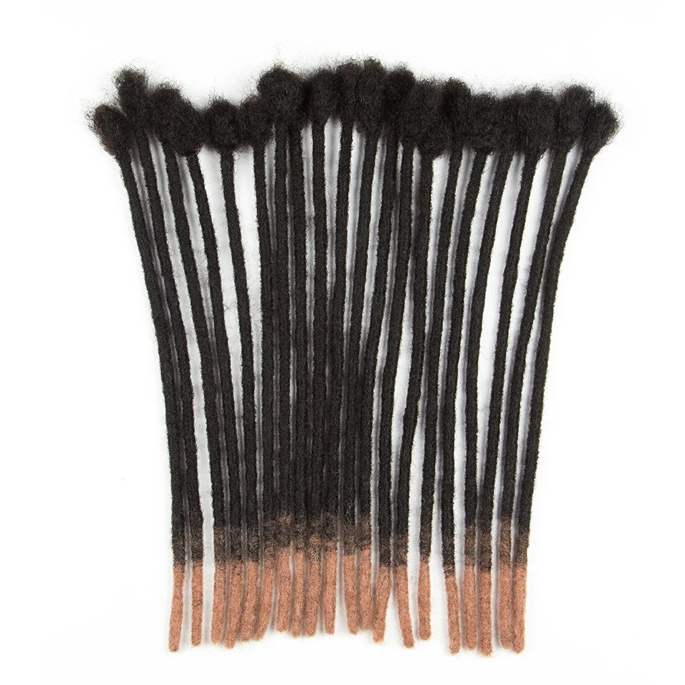 Ombre Brown Loc Extensions Human Hair