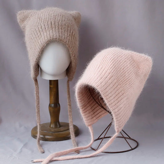 Bonnet à oreilles de chat