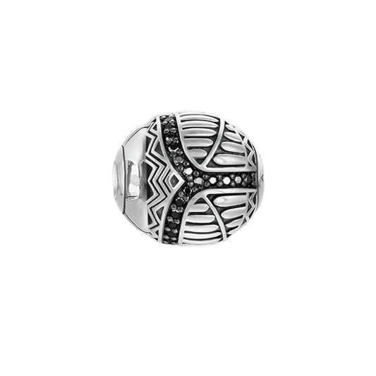 Black Scarab Bead