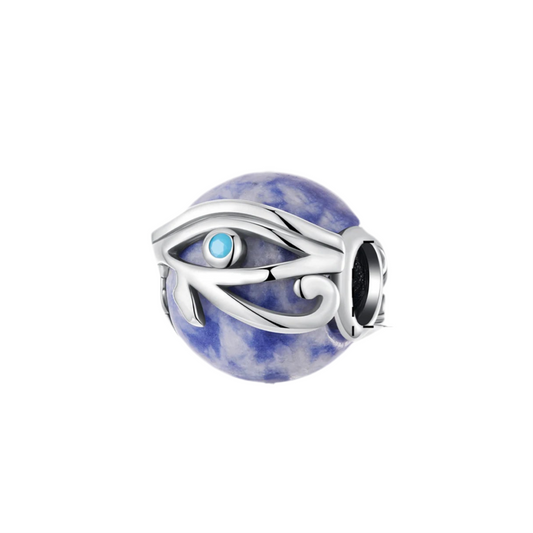 925 Sterling Silver Eye of Ra Sodalite