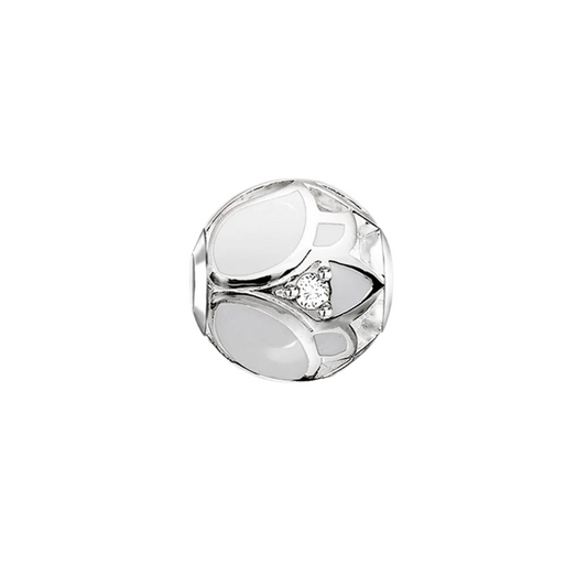 White Lotus Blossom Bead