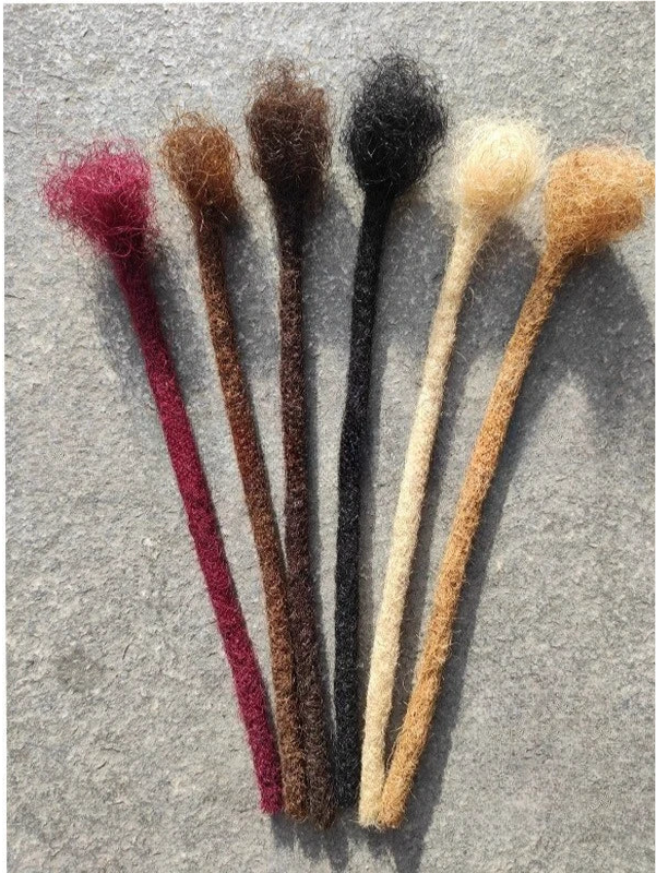 100% Real Human Hair Dreadlock Colorized
