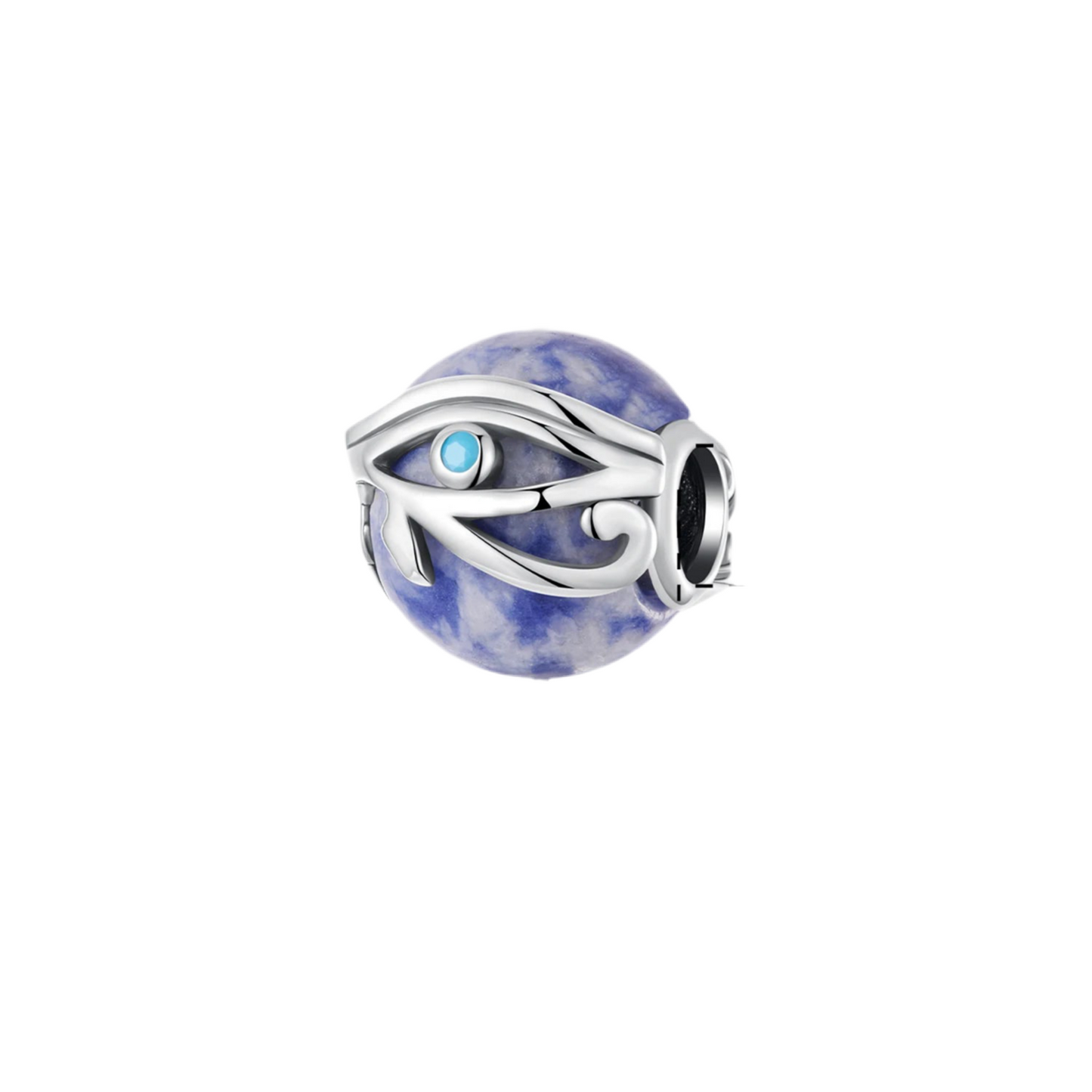 925 Sterling Silver Eye of Ra Sodalite