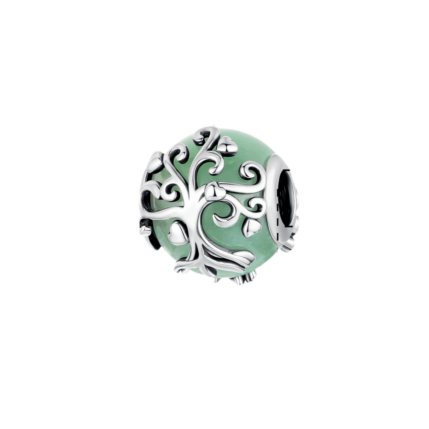 925 Sterling Silver Tree Of Life Aventurine