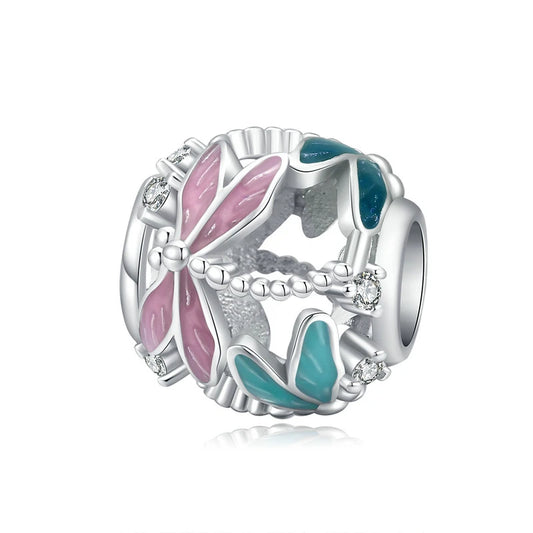 925 Sterling Silver  Dragonfly Bead