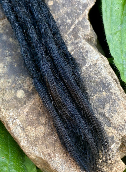 10 European Human Hair Dreadlocks in Natural Black