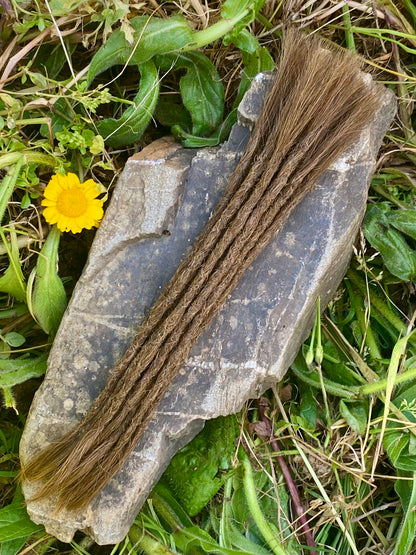 10 European Human Hair Dreadlocks in Dark Blond Golden Brown #6.37