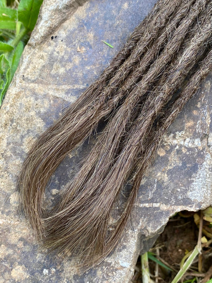 10 European Human Hair Dreadlocks in Dark Blond Mat  #6.2