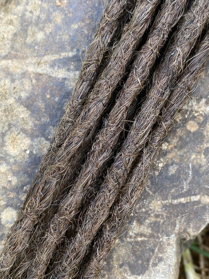 10 European Human Hair Dreadlocks in Dark Blond Mat  #6.2