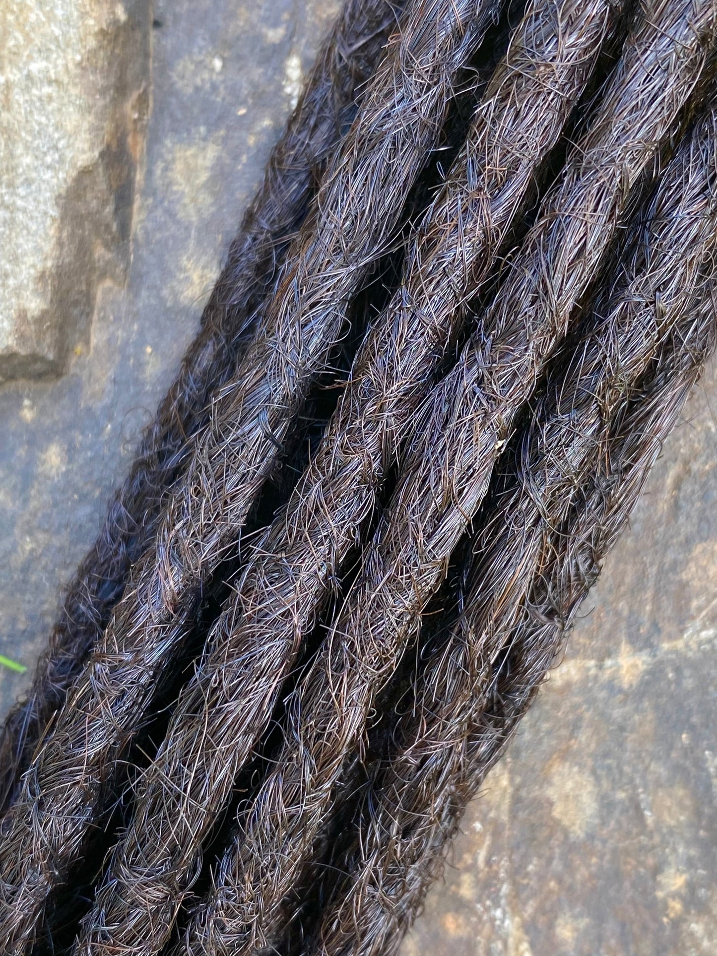 10 European Human Hair Dreadlocks in Dark Brown #4A
