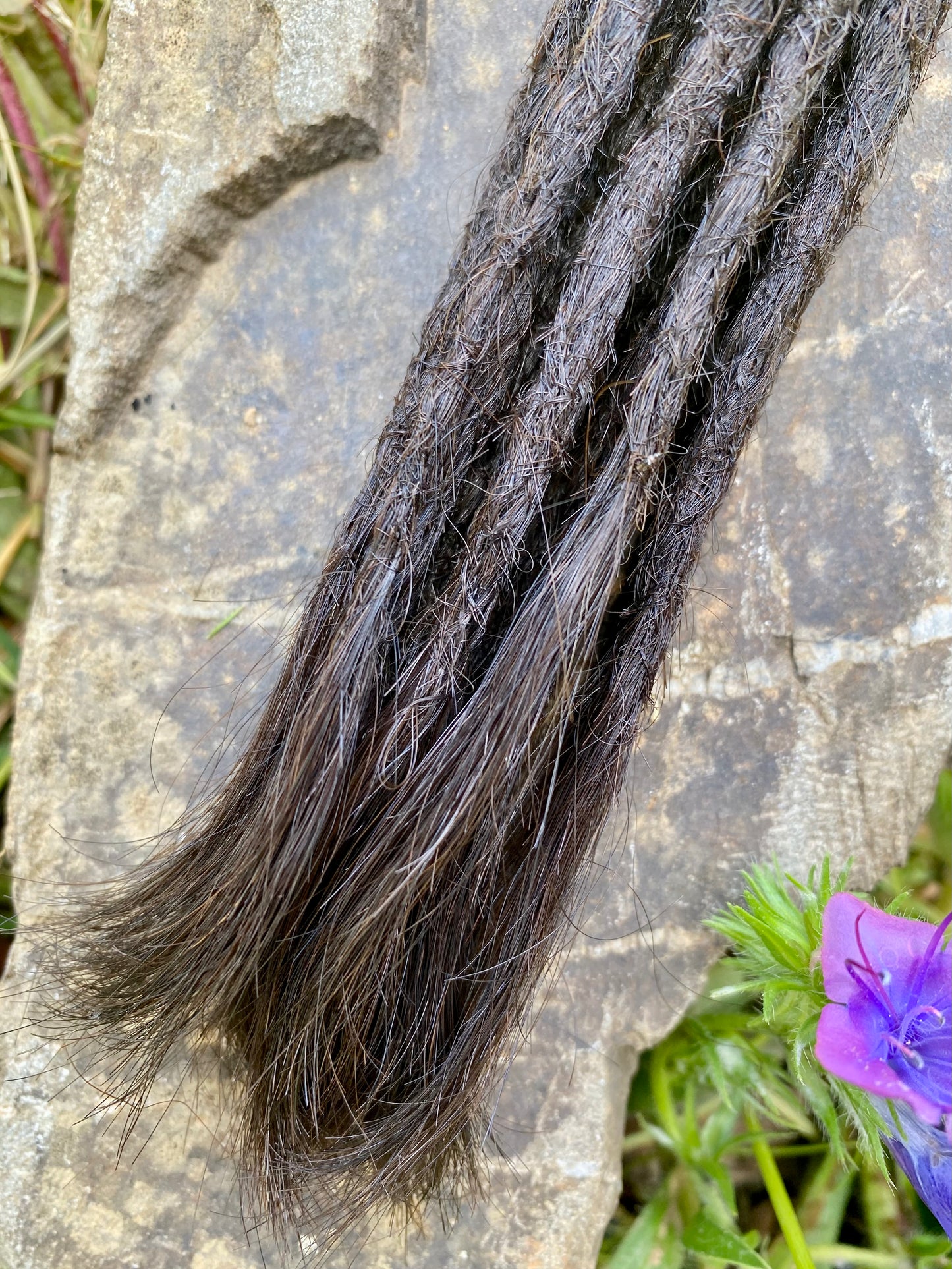 10 European Human Hair Dreadlocks in Dark Brown #4A