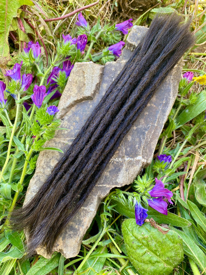 10 European Human Hair Dreadlocks in Dark Brown #4A