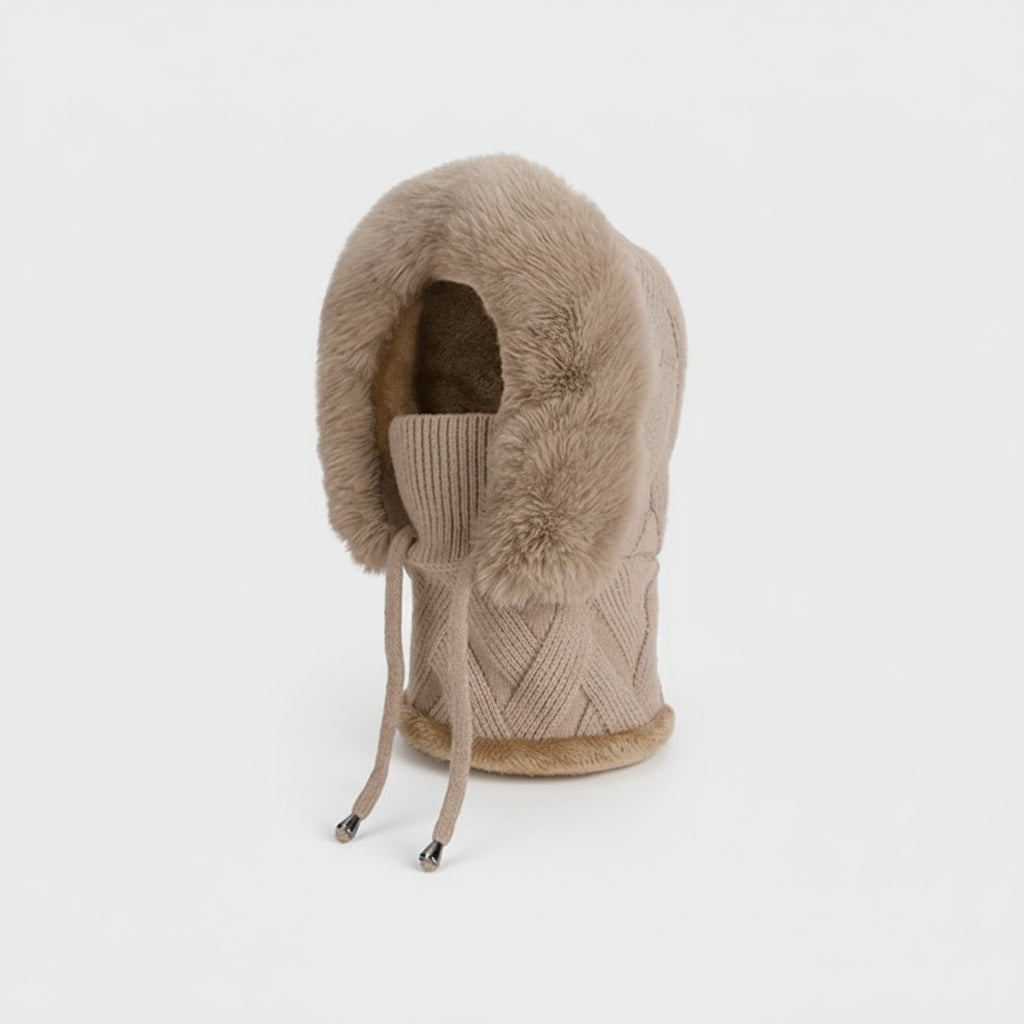 Cagoule à capuche Cozy en mélange de coton pour femme