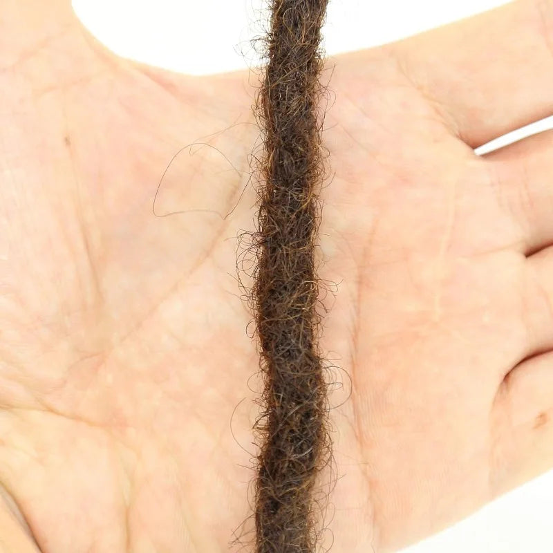 Locs Extensions 100% Human Hair Handmade Dreadlocks Extensions Brown