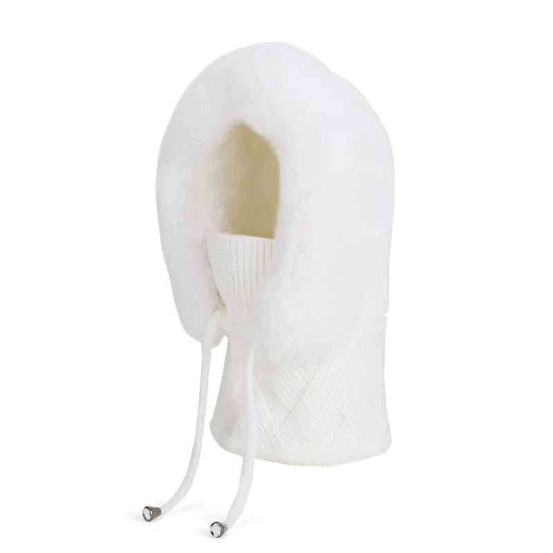 Cagoule à capuche Cozy en mélange de coton pour femme