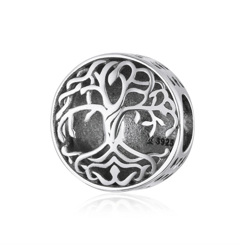 925 Sterling Silver Tree Of Life Dreadlock Bead