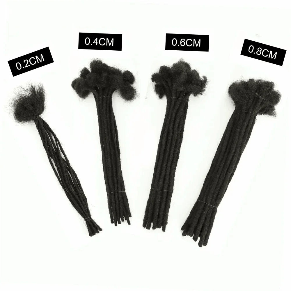 Dreadlocks Virgin Human Loc Extensions 0.6 cm Kinky