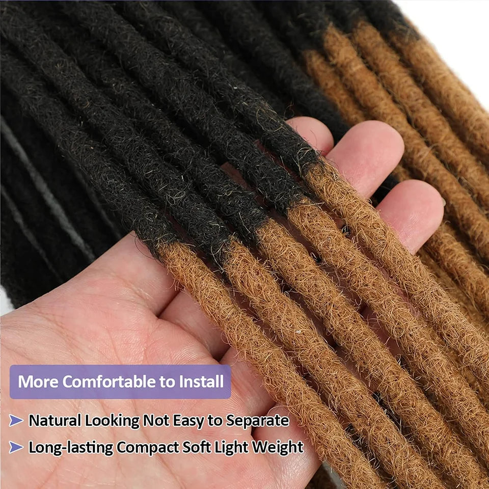 Ombre Brown Loc Extensions Human Hair