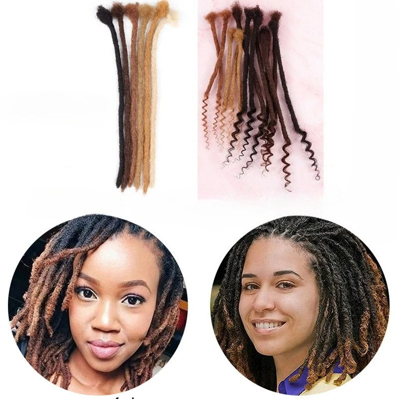 100% Real Human Hair Dreadlock Colorized