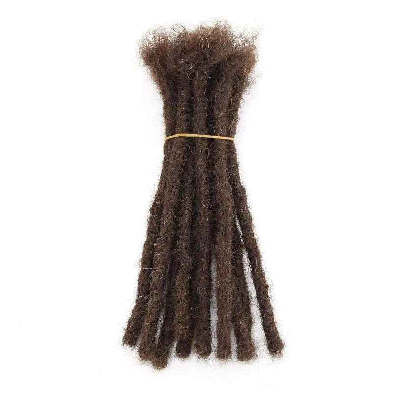 Locs Extensions 100% Human Hair Handmade Dreadlocks Extensions Brown