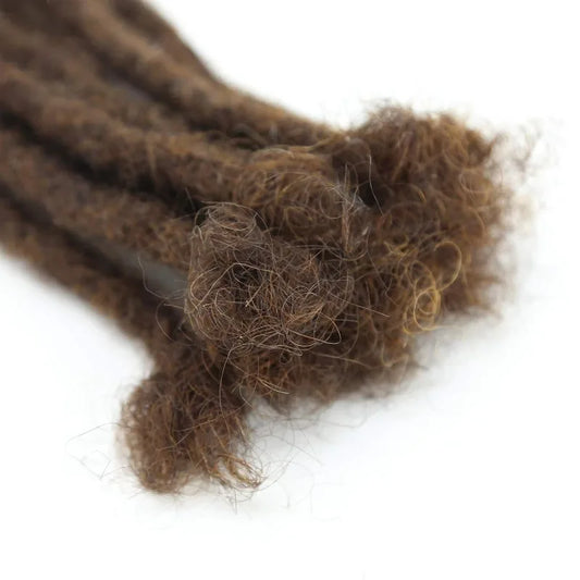 Locs Extensions 100% Human Hair Handmade Dreadlocks Extensions Brown