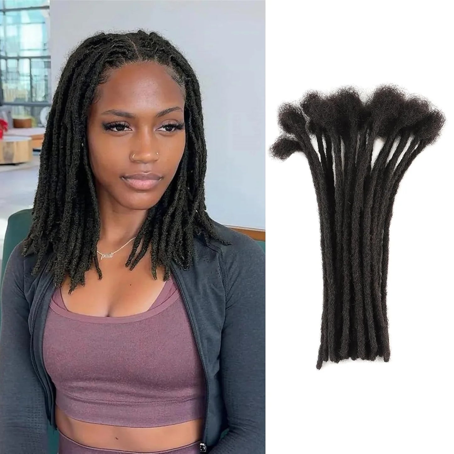 Ombre Brown Loc Extensions Human Hair