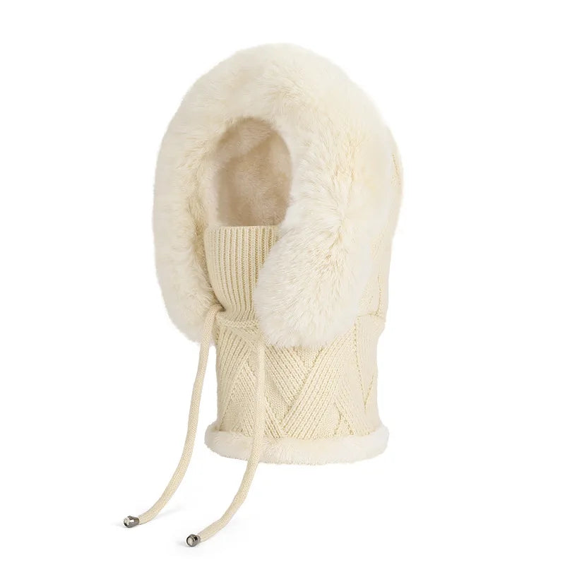 Cagoule à capuche Cozy en mélange de coton pour femme
