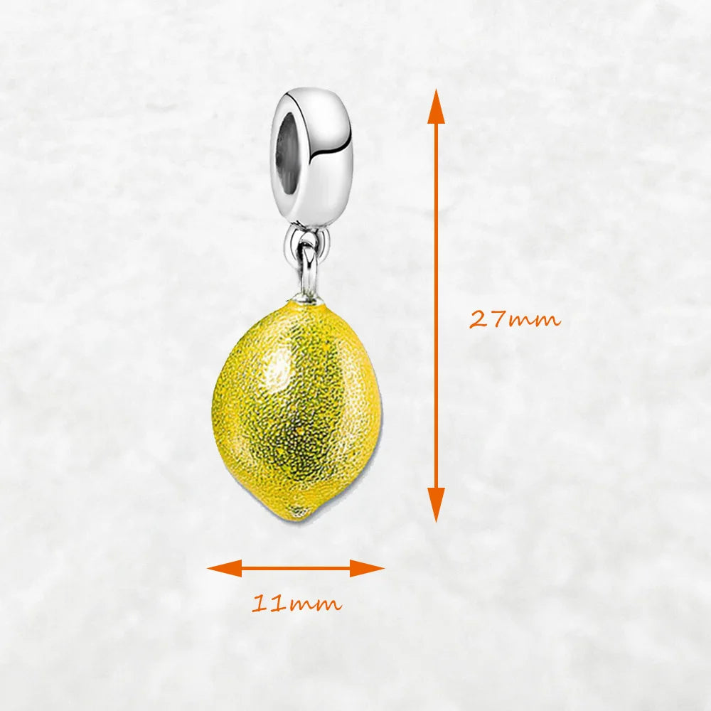 Lemon  925 Sterling Silver BEAD