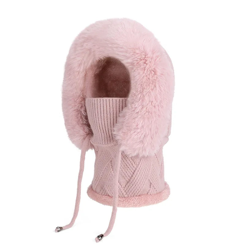 Cagoule à capuche Cozy en mélange de coton pour femme