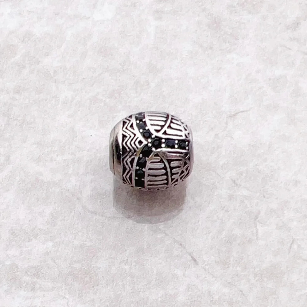 Black Scarab Bead